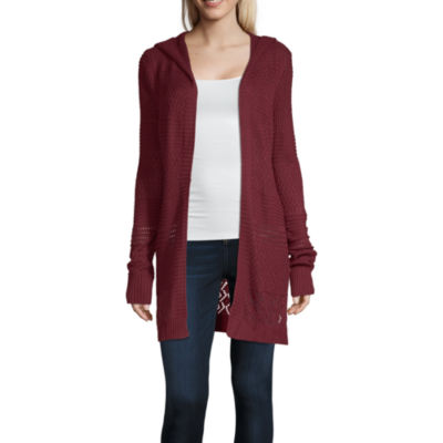 juniors red cardigan