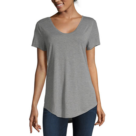(65% OFF Deal) Womens Scoop Neck Short Sleeve Shirt $4.49