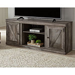 Signature Design by Ashley Wynnlow Gray Large TV Stand With Fireplace Option