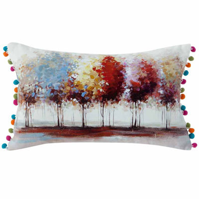Kensie Willow Throw Pillow Cover Color Multi White Jcpenney