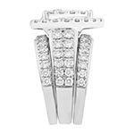 Womens 3 CT. T.W. Lab Grown White Diamond 10K White Gold Pear Bridal Set