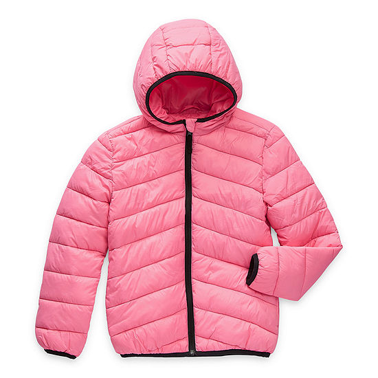 Thereabouts Little & Big Girls Hooded Packable Midweight Puffer Jacket ...