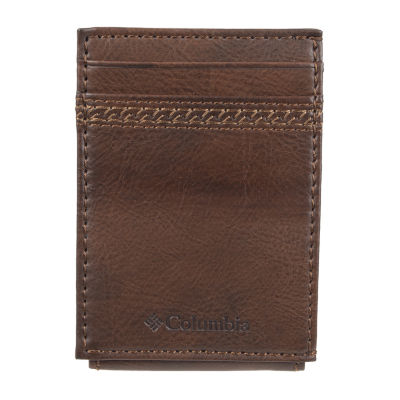 Columbia™ RFID Slim Front Pocket Wallet, Color: Brown - JCPenney