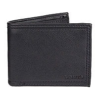 Black Levi's® Men’s Leather RFID Security Billfold Wallet