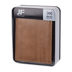 JF J.Ferrar Mens RFID Blocking Extra Capacity Bifold Wallet