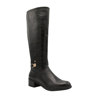 black riding boots with heel