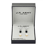 J.P. Army Men's Jewelry 3 Pair Cubic Zirconia Stainless Steel Earring Set