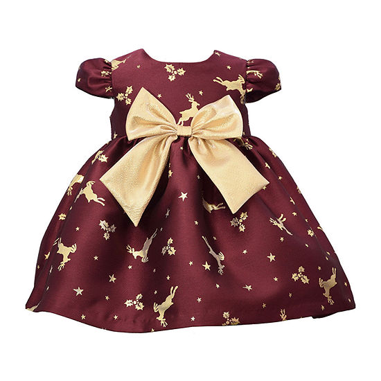 Bonnie Jean Baby Girls Short Sleeve A-Line Dress
