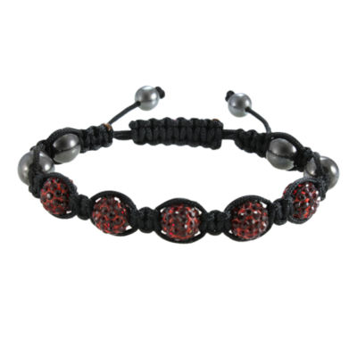 mens black crystal bracelet