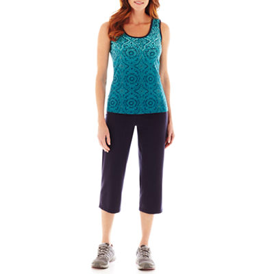 Cheap Made For Life™ Sleeveless Print Top or Capris Special offer