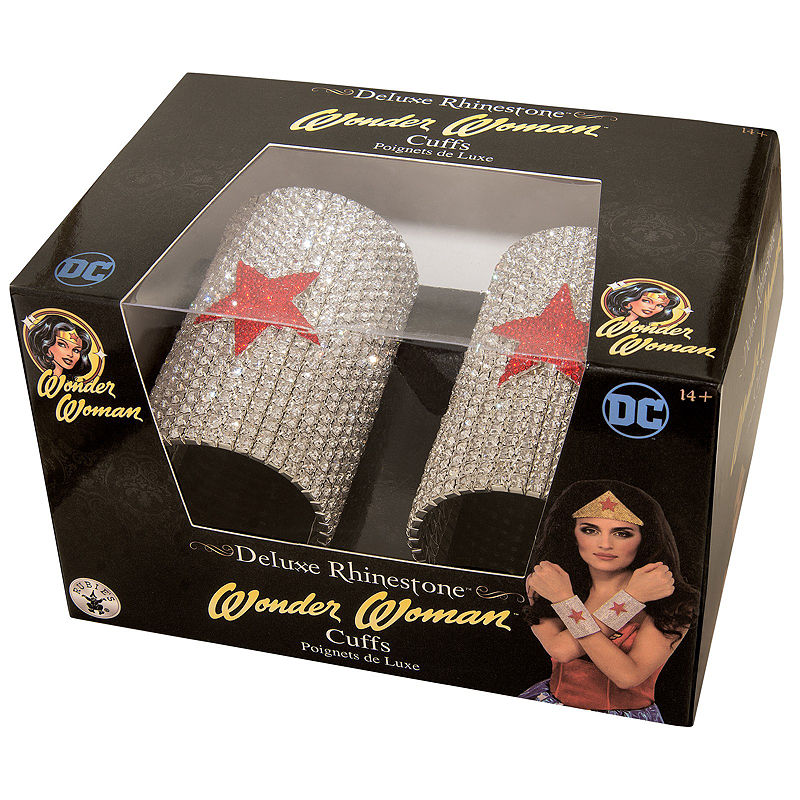 Buyseasons Dc Superhero - Wonder Woman Super Deluxe Rhinestone Unisex Dress Up Accessory, Silver