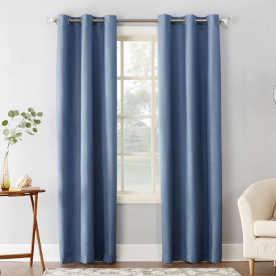 Sun Zero Cooper Room Darkening Thermal Insulated Grommet Curtain
