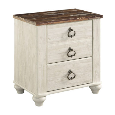 Signature Design by Ashley® Smithfield Two Drawer Nightstand, Color