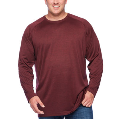 big and tall moisture wicking long sleeve t shirts