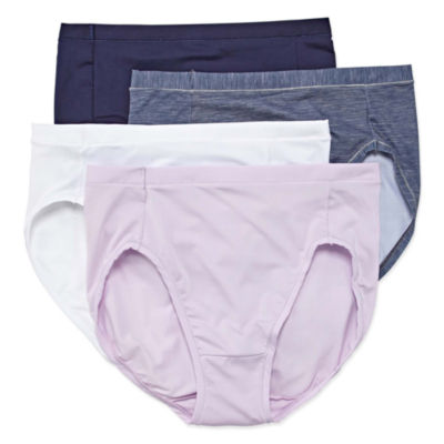 Hanes Ultimate Cool Comfort 4 pc Microfiber High Cut Panty JCPenney