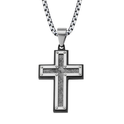 Mens Stainless Steel Pendant Necklace JCPenney