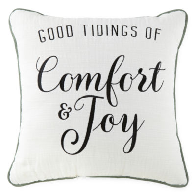 North Pole Trading Co Comfort Joy Square Throw Pillow