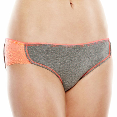 Flirtitude Lace Trim Dolphin Bikini Panties JCPenney