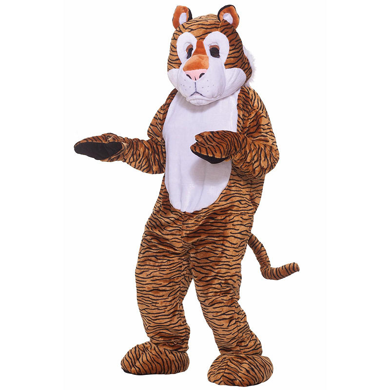 Buyseasons Deluxe Tiger 4-Pc. Dress Up Costume Unisex, Orange