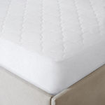 Sleep Philosophy All Natural Cotton Percale Quilted Mattress Pad with Spandex Snug-on Slip Fit Skirt
