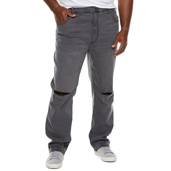 The Foundry Big & Tall Supply Co. Tapered Fit Distressed Jean