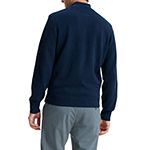 Dockers® 1/4 Zip Sweater Split Crew Neck Long Sleeve Knit Pullover Sweater