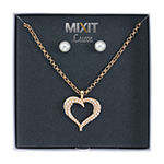 Mixit Heart 2-pc. Simulated Pearl Jewelry Set
