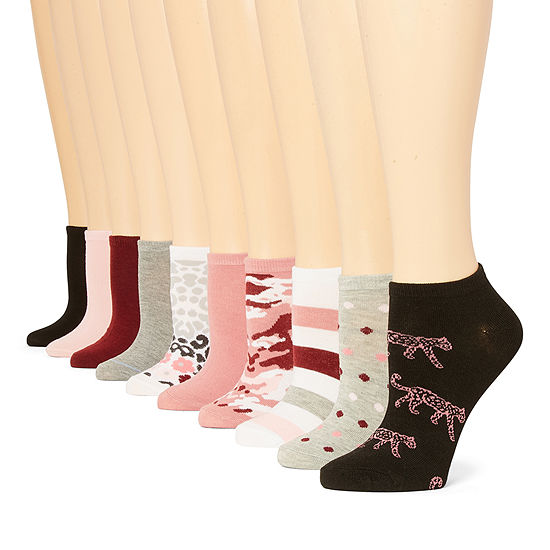 Mixit 10 Pair Low Cut Socks Womens