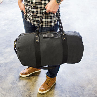 cathys concepts personalized canvas duffel ba