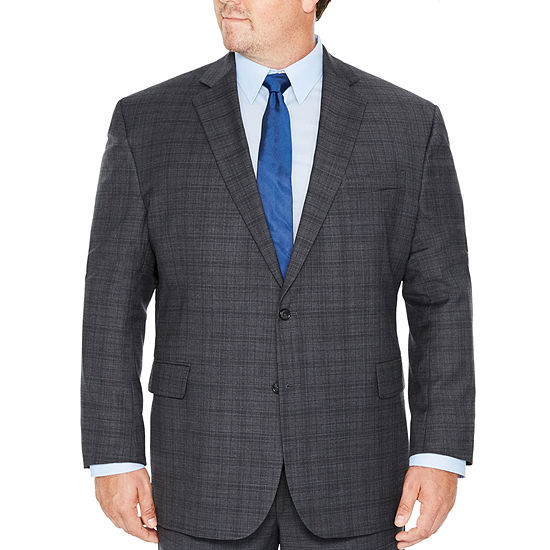 Stafford Plaid Classic Fit Suit Jacket-Big and Tall-JCPenney, Color ...