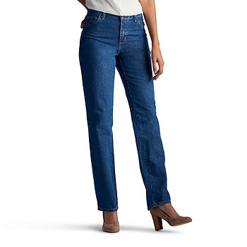 Lee Womens Relaxed Fit All Cotton Straight Leg Jean