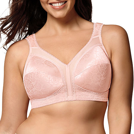 1930s Lingerie Styles – Bra, Underwear, Girdle, Stockings Playtex 18 Hour Comfort Strap Wireless Full Coverage Bra-4693 Dd  Pink $27.00 AT vintagedancer.com