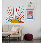 Home Expressions Modern Retro 40x40 Sunburst Tapestry