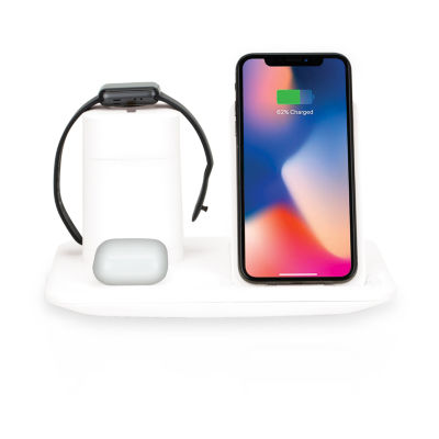 Brookstone 3 In 1 Charging Docking Station Color White Jcpenney