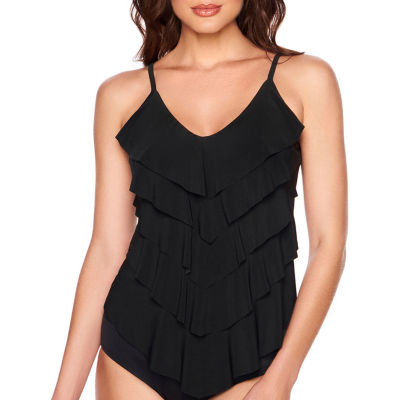 black tankini swim top