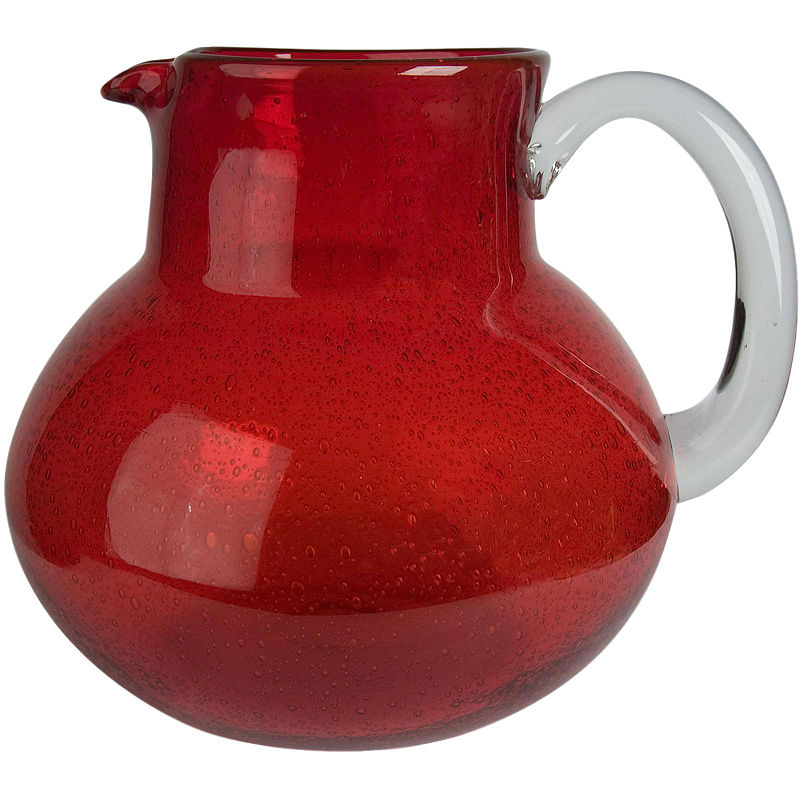Artland Iris 90-Oz. Glass Pitcher, Red