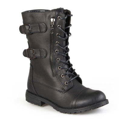 black boots womens lace up