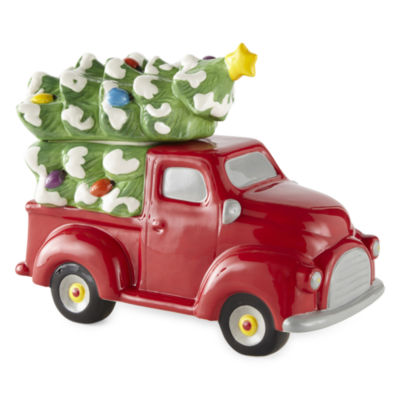 North Pole Trading Co Truck Cookie Jar