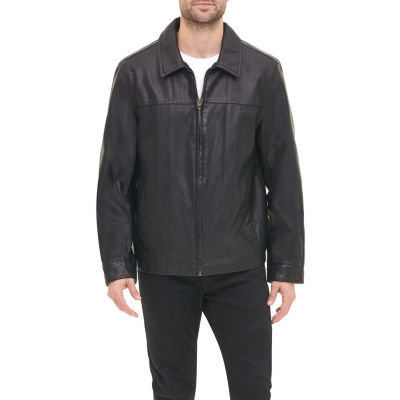 Dockers Faux Leather James Dean Jacket Color Black Jcpenney