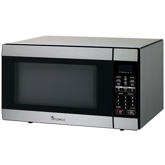Magic Chef 1 8 Cu Ft Stainless Steel Microwave Oven Color