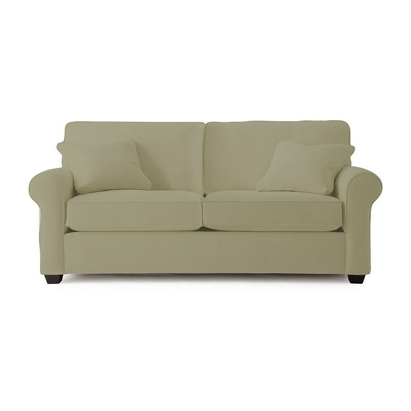 Fabric Possibilities Roll Arm Loveseat, Green