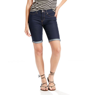 levi's denim bermuda shorts