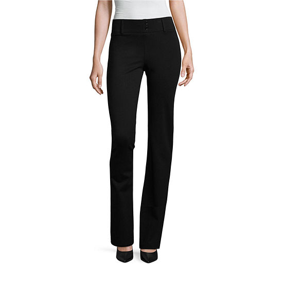 Alyx Womens Mid Rise Bootcut Pull-On Pants