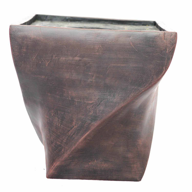 Fiberstone Planter in Black/Bronze Color