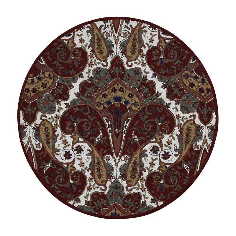 UPC 692789923559 product image for St. Croix Trading Paisley Wave Round Rugs | upcitemdb.com