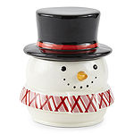 North Pole Trading Good Tidings Earthenware Snowman Cookie Jar