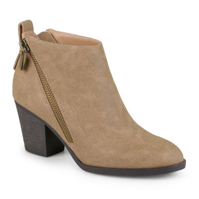 journee collection womens terrain block heel booties