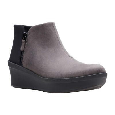 clarks wedge boots sale