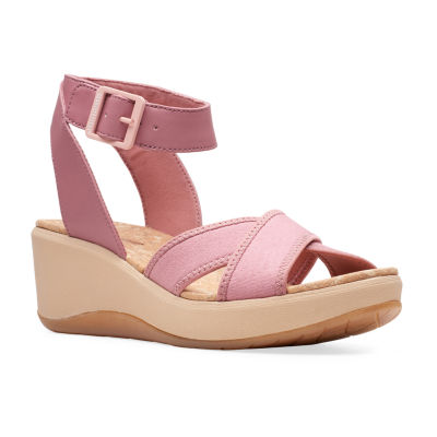 clarks wedge sandals sale