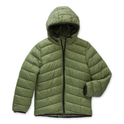 Thereabouts Little & Big Boys Hooded Packable Midweight Puffer Jacket